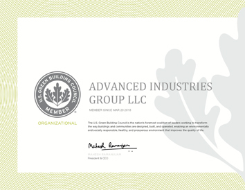 AIGLLC_USGBC_MemberCert